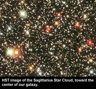HST image of Sagittarius star field